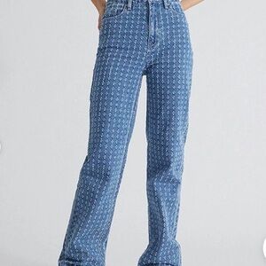 Lucky Brand Women's Patterned Blue Jeans Size 6/28